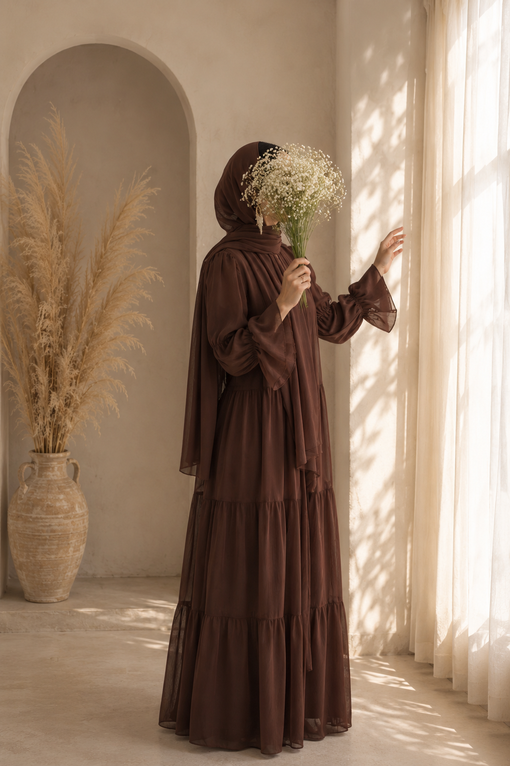 Layla Tiered Abaya