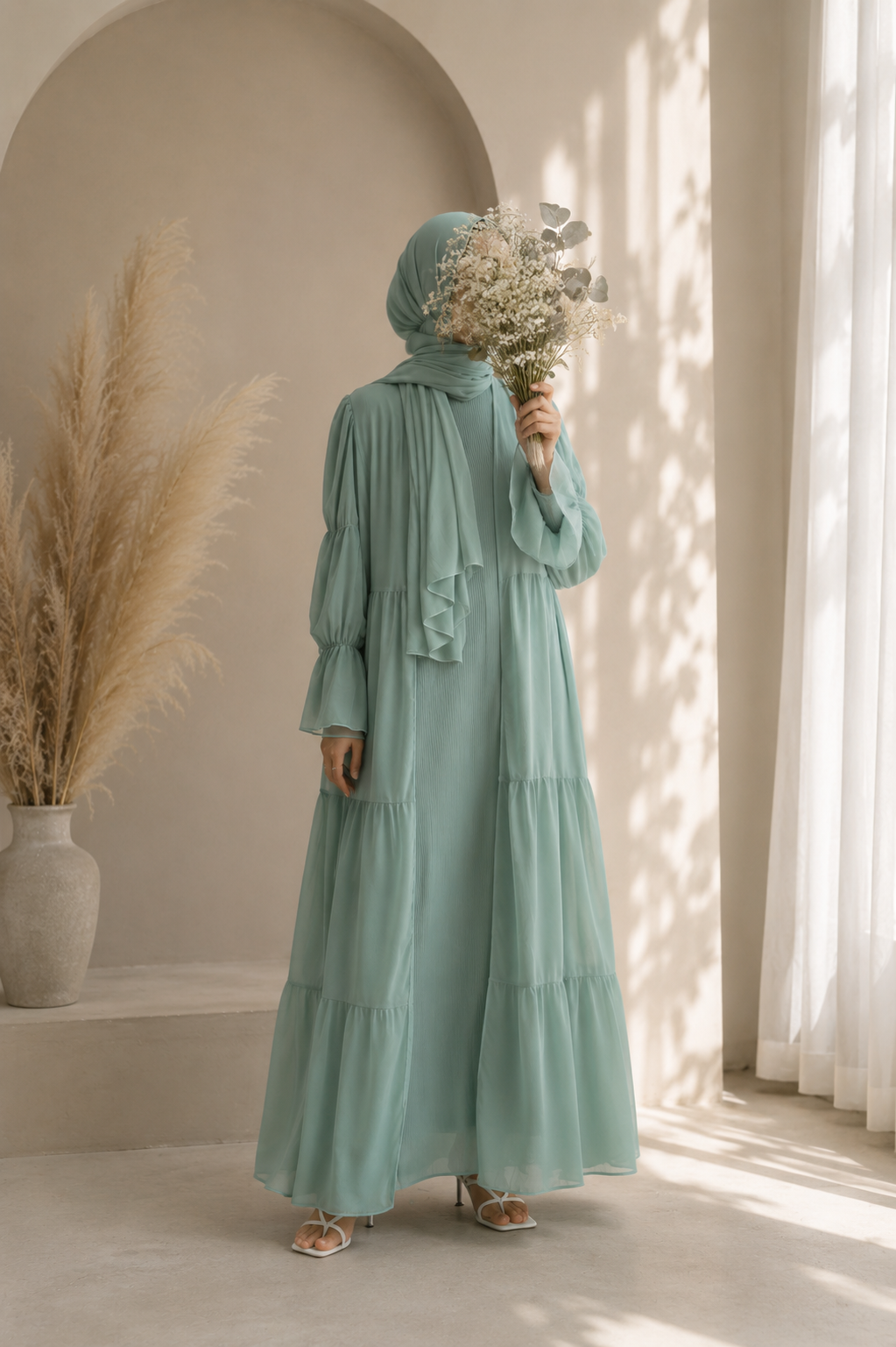 Layla Tiered Abaya